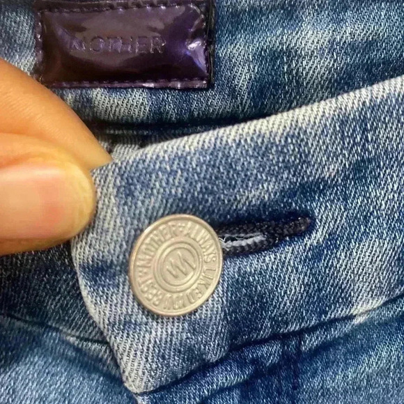 Mother Denim - High Waisted Looker Ankle Fray Woman Jeans Size 29 - Picture 7 of 9